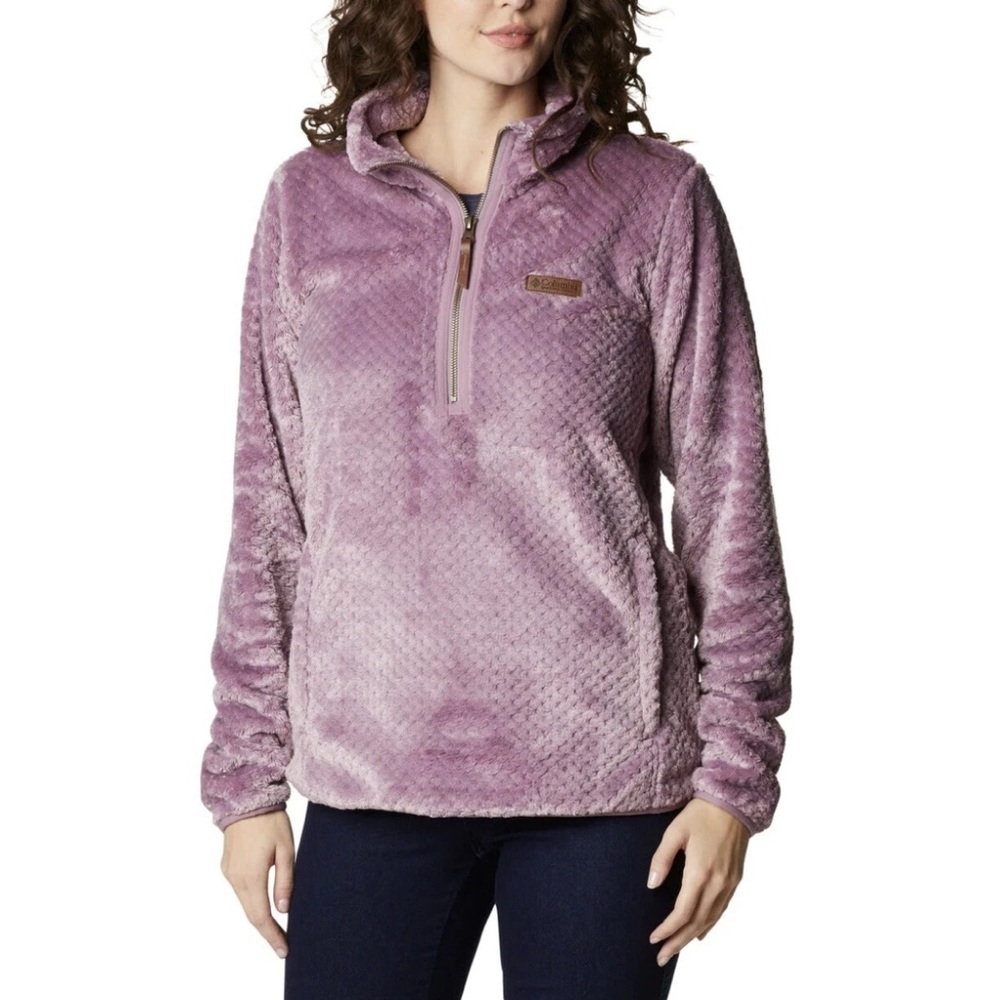 NWOT Columbia Fire Side Sherpa 1/4 Zip Faux Fur Fleece Pullover